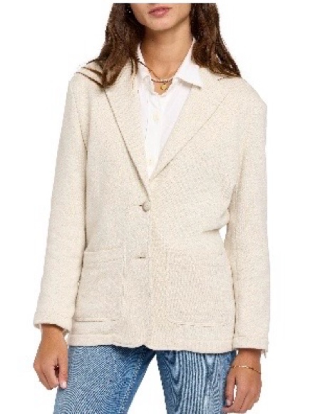 Faherty Inlet cotton blend knit blazer